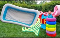 Melikenin Herşeyi Uçtu Zor Kaçtı Learn colors with paints, fun kid video