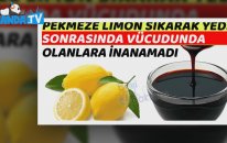 Pekmez e limon sıkıp içerseniz