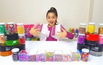 Farklı Malzemelerle En Güzel Slime Kimin Yarışması 3 Colors Hair Gel Slime Challenge, Fun kid video