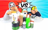 GÖZÜN KAPALI EN GÜZEL SLİME CHALLENGE MAKING SLIME BLINDFOLDED!
