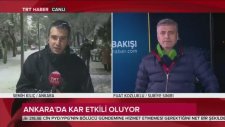 Canlı Yayında Kar Topuna Tutulan TRT Muhabiri