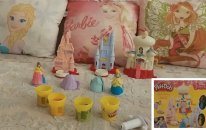 Elif Prensesler İçin Saraylar Hazırlıyor Playdoh Disney Prensesler