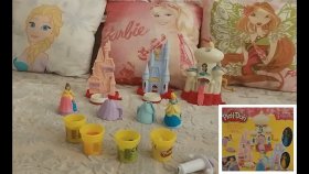 Elif Prensesler İçin Saraylar Hazırlıyor Playdoh Disney Prensesler