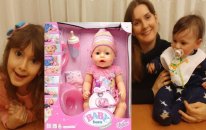 Baby Born Pembiş Ağlayan Yemek Yiyen Bebek.mama Yediriyoruz, Bezini Değiştiriyoruz İsim Seçiyoruz.