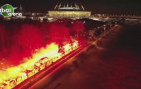 Zenit kafilesi stada böyle geldi