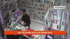 6 Bin Liraya Cep Telefonu Aldığını Sanan Esnafın Demir Parçası Alması