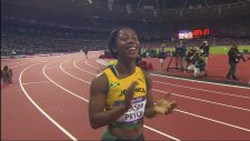 100mt Final Yarışını En Kısa Boylu Ablanın Kazanması - Londra 2012