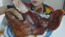 Asmr Domuz Kafası Yemek