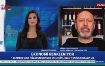Sinan Ufuk Nergis, A Haber kanalında etkinlik sektörü hakkındaki yorumlarıyla canlı yayın kon