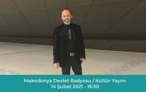 Sinan Ufuk Nergis, Makedonya Devlet Radyosu'nda 'Kültür Yayını' programının canlı yayın konu