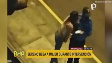 Peru’da Polisten Sokağa Çıkma Yasağını İhlal Eden Kadına Ceza Yerine Öpücük