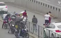 Yola İnen Köpek İçin Seferber Olan İnsanlar