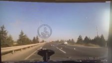 Motosikletliye Bilerek Çarpan Kamyon Şoförü