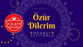 Mehmet Seyitoğlu - Özür Dilerim