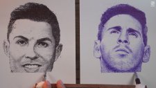 Aynı Anda Hem Ronaldo'yu Hem Messi'yi Çizmek