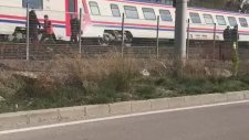 Kocaeli Gebze'de Boş Tren Raydan Çıktı