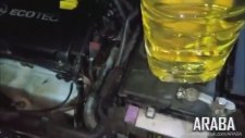 Araba Motoruna Ayçiçek Yağı Koyup Çalıştırmak