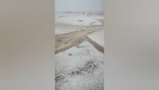 Suudi Arabistan’da Çöle Kar Yağdı