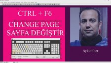 Finale Ctrl F6 Change page sayfalar arası geçiş sayfa değiştirme açık sayfalarda gezinme değiştir