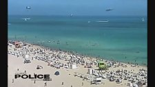 Miami'de Sahile Düşen Helikopter