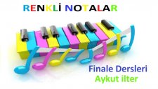 Finale Note head color renkli notalar notaları renklendirmek windows score manager Layer 1 color