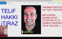 Telif hakkına itiraz ettim telif kalktı (Anonim Türkü - Bestecisi 70 yıl önce ölmüş olan bir eser)