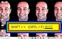 Açılı Parantez sorunu ve çözümü İLERİ çalışmıyor CTRL + F SHIFT + Açılı Sağ parantez DELETE ile çöz