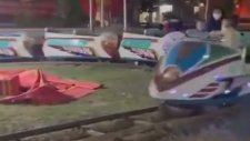 Lunaparkta Tren Kazası