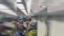 Marmaray’da Fenerbahçe Ve Trabzonspor Taraftarları Arasında Kavga Çıktı
