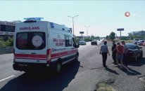 Devrilen Motosikletle 50 Metre Sürüklendi