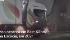 Kız Arkadaşı Reddetti Tır ile Eve Daldı