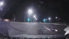 Motosikletlinin Tek Teker Şovu Erken Bitti