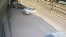 Çekmeköy’de İlginç Kaza Kamerada