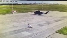 Aydınlatma Direğine Çarpan Helikopter