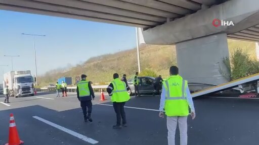 Kuzey Marmara Otoyolu’nda Feci Kaza: Tır Otomobile Arkadan Çarptı, 6 ...