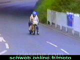 motorbisikletin ön tekerin koptugu an
