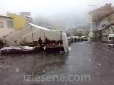 gürün de kar yağışı