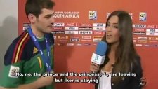 casillas kız arkadaşını böyle öptü