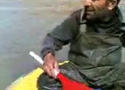 Balık Yakalama Cizrede Dicle Nehri