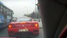 scoda fabia ile ankara'da ferrari takibi