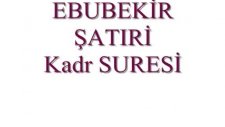 Ebubekir Şatıri Kadr Suresi