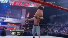 john cena vs randy orton f-u rko süper !