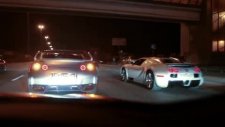 bugatti veyron vs two nissan gt-r