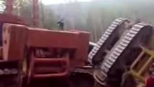komik bir dozer kurtarma operasyonu