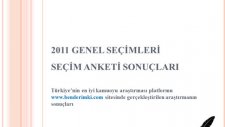 genel seçim 2011 - seçim anketi sonuçları