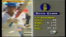 David Gower 136 V Australia Perth 1986/7