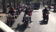 harley davidson grubu devlet bahçeli'ye eşlik ediyor