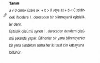 eşitsizlikler