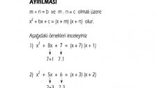 Çarpanlara Ayırma 3