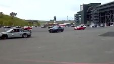 75 araç drift yaparak rekor kırdı